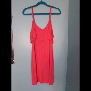 Coral Flowy Dress